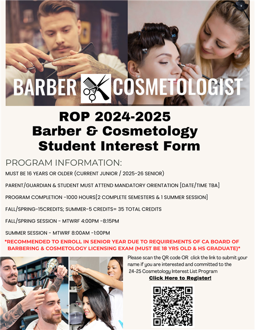 Barber & Cosmetology Interest 